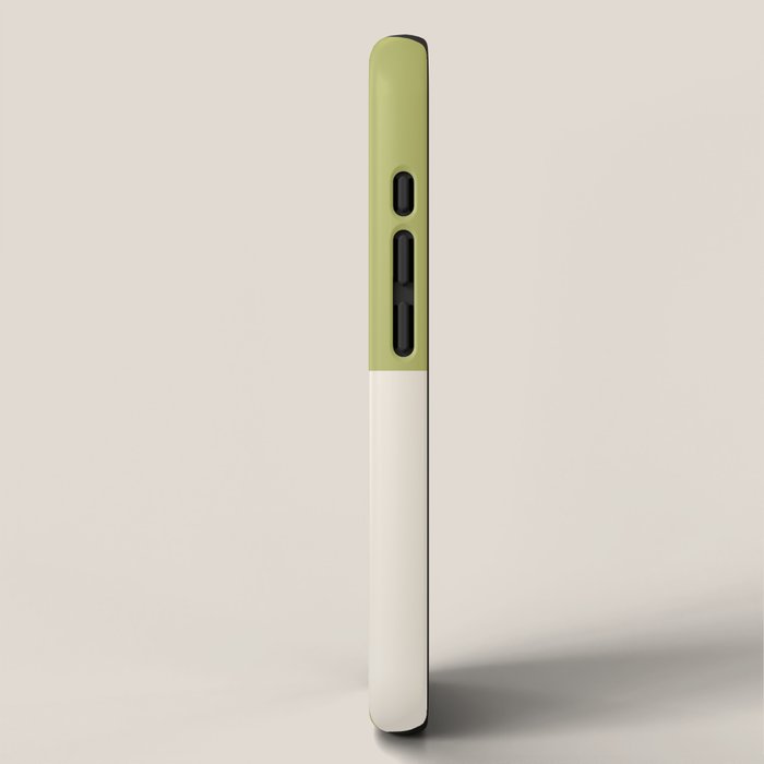 Duo II - Butter and Green Stripes iPhone Case Gallery Image 2