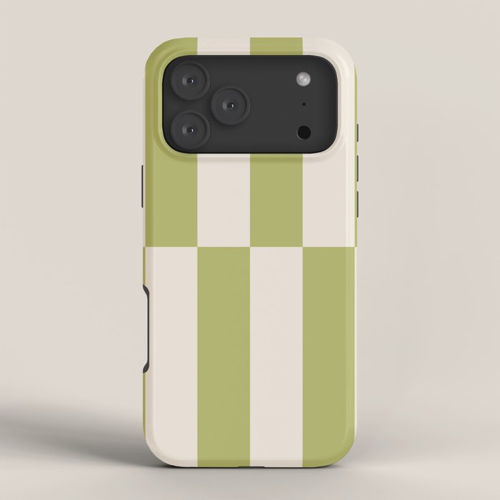 Duo II - Butter and Green Stripes iPhone Case Gallery Image 4