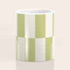 Duo II - Butter and Green Stripes Coffee Mug Gallery Image 4