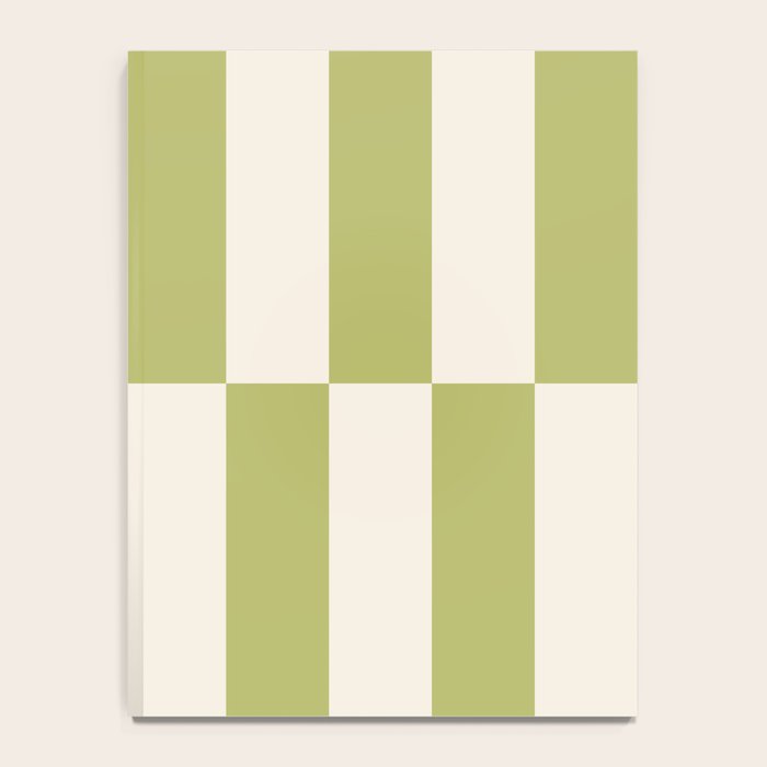 Duo II - Butter and Green Stripes Notebook Gallery Image 4