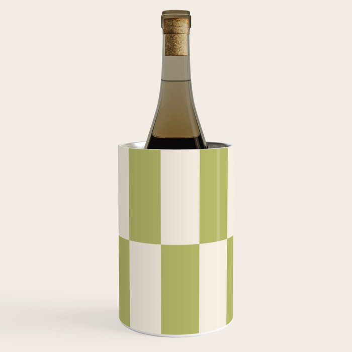 Duo II - Butter and Green Stripes Wine Chiller Gallery Image 2