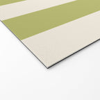 Duo II - Butter and Green Stripes Welcome Mat Gallery Image 2