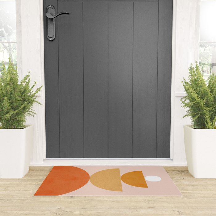Abstraction Circles Balance Modern Minimalism 007 Welcome Mat Gallery Image 3