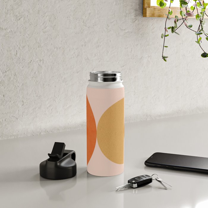 Abstraction Circles Balance Modern Minimalism 007 Water Bottle Gallery Image 4