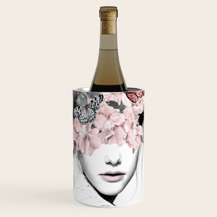 WOMAN WITH FLOWERS 10 Wine Chiller Gallery Image 1