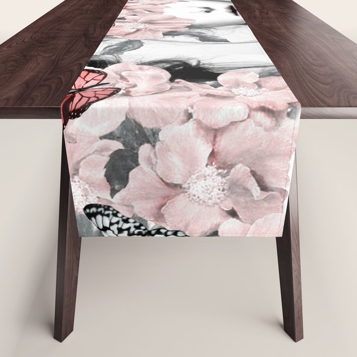 WOMAN WITH FLOWERS 10 Table Runner Gallery Image 1