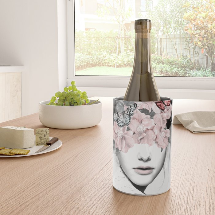 WOMAN WITH FLOWERS 10 Wine Chiller Gallery Image 4