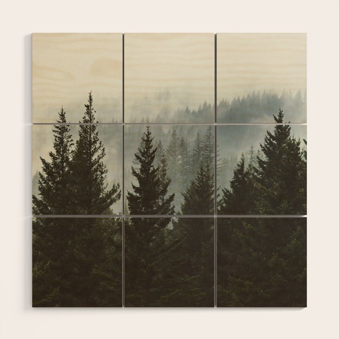 Forest Fog Mountain IV - Wanderlust Nature Photography Wood Wall Art Gallery Image 1