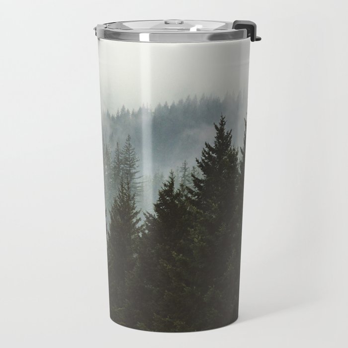 Forest Fog Mountain IV - Wanderlust Nature Photography Travel Mug Gallery Image 2