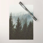 Forest Fog Mountain IV - Wanderlust Nature Photography Wrapping Paper Gallery Image 1