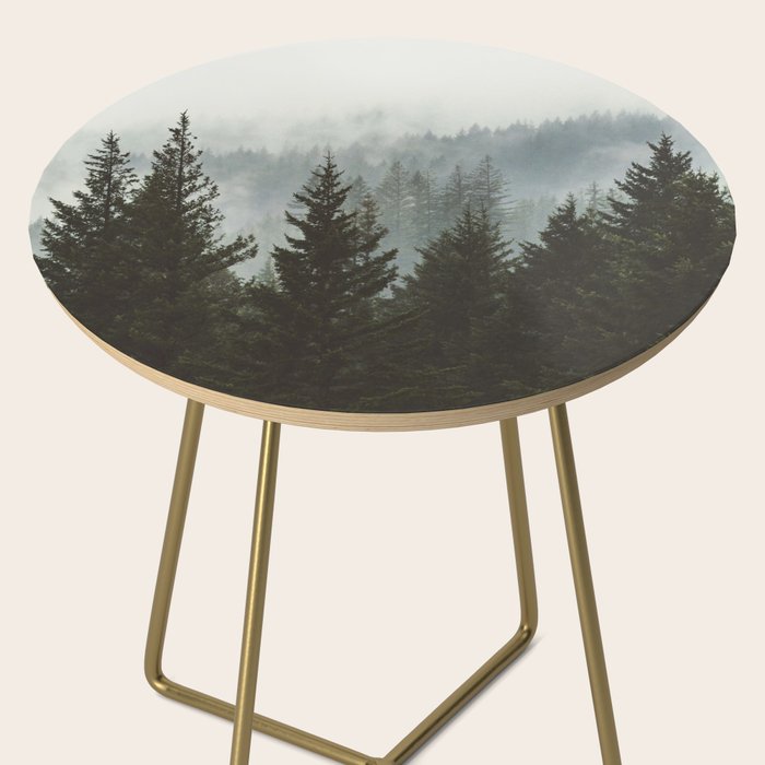 Forest Fog Mountain IV - Wanderlust Nature Photography Side Table Gallery Image 2