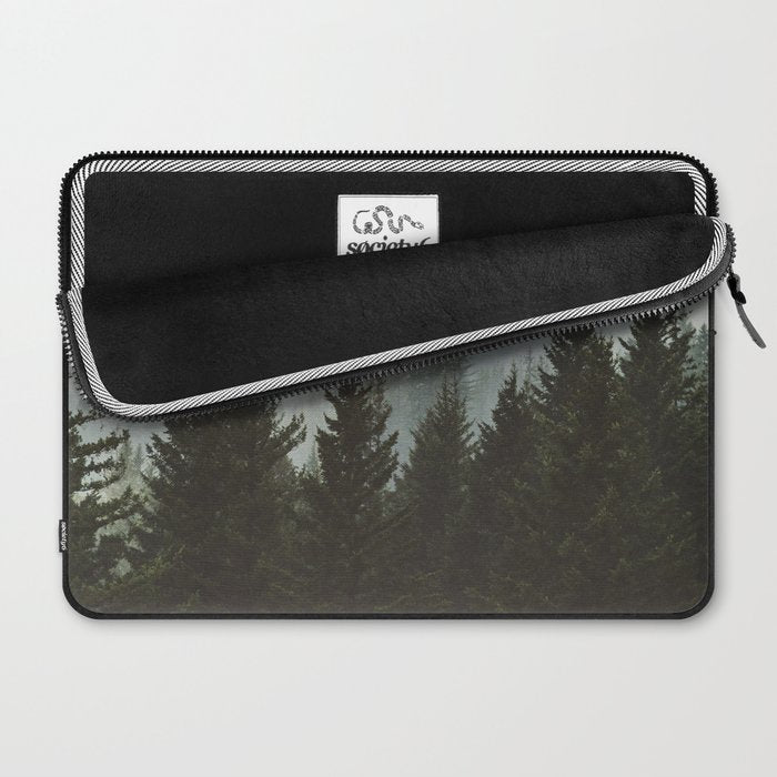 Forest Fog Mountain IV - Wanderlust Nature Photography Laptop Sleeve Gallery Image 2