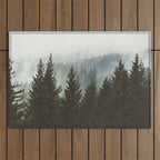 Forest Fog Mountain IV - Wanderlust Nature Photography Outdoor Rug Gallery Image 1
