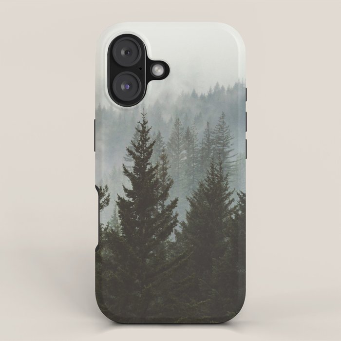 Forest Fog Mountain IV - Wanderlust Nature Photography iPhone Case Gallery Image 1