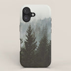 Forest Fog Mountain IV - Wanderlust Nature Photography iPhone Case Gallery Image 1
