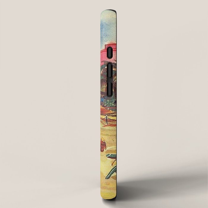 Hawaii's Famous Waikiki Beach landscape painting iPhone Case Gallery Image 2