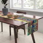 Hawaii's Famous Waikiki Beach landscape painting Table Runner Gallery Image 2