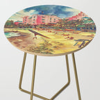 Hawaii's Famous Waikiki Beach landscape painting Side Table Gallery Image 2