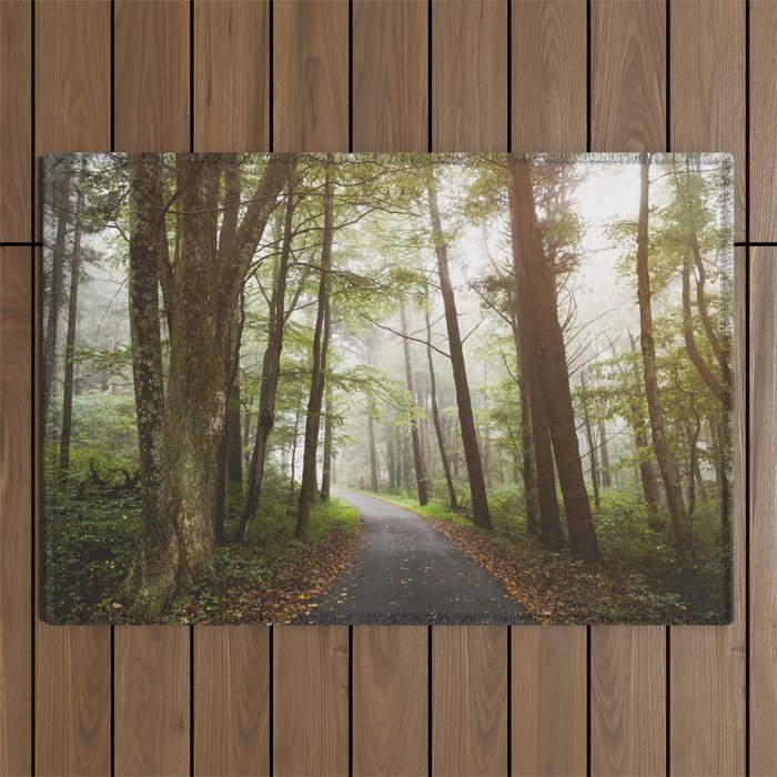 Great Smoky Mountains National Park - Road Trip Adventure II Outdoor Rug Gallery Image 1