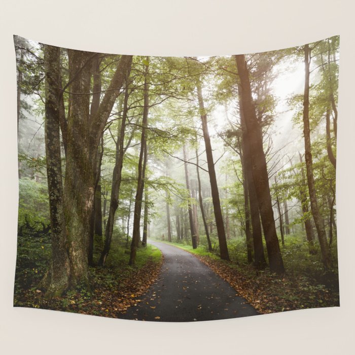 Great Smoky Mountains National Park - Road Trip Adventure II Wall Tapestry Gallery Image 4