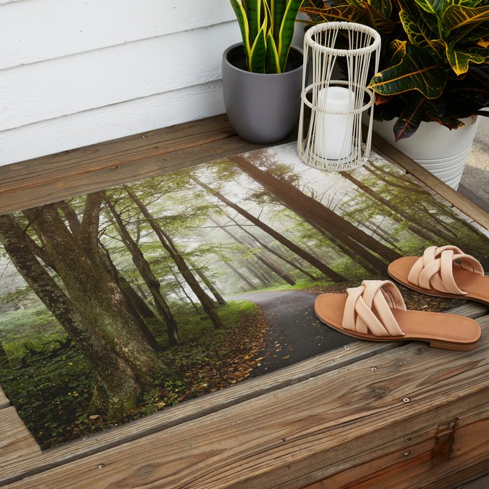 Great Smoky Mountains National Park - Road Trip Adventure II Outdoor Rug Gallery Image 2