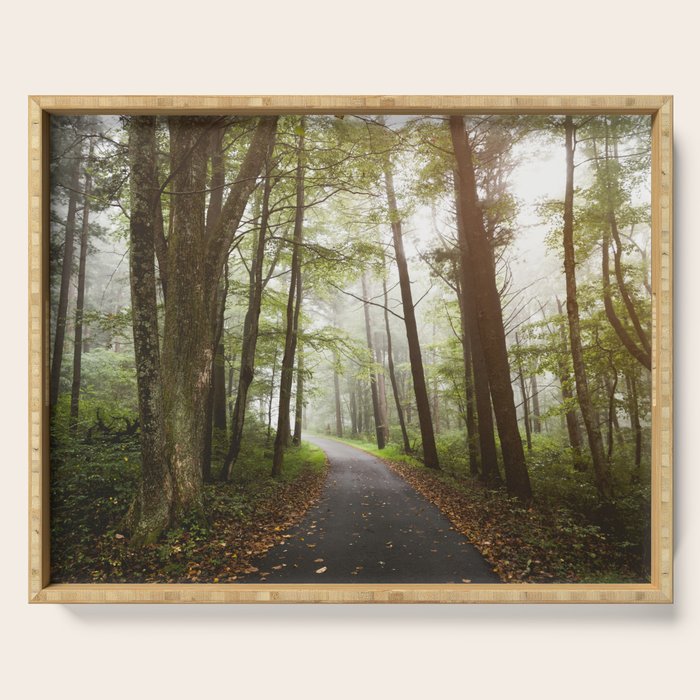 Great Smoky Mountains National Park - Road Trip Adventure II Serving Tray Gallery Image 1