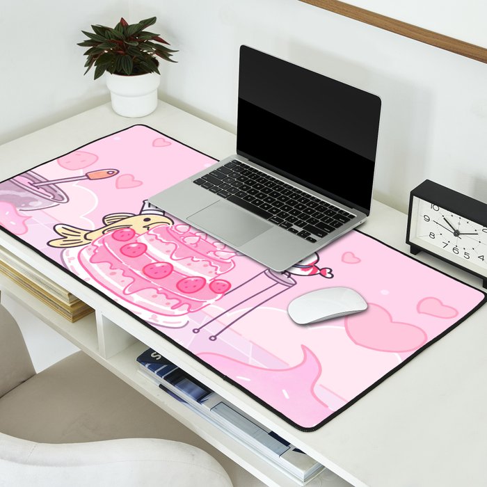 Shy Shrimp - Birthday Cake Desk Mat Gallery Image 2