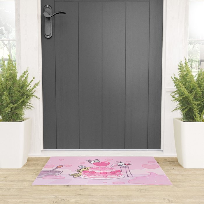Shy Shrimp - Birthday Cake Welcome Mat Gallery Image 3
