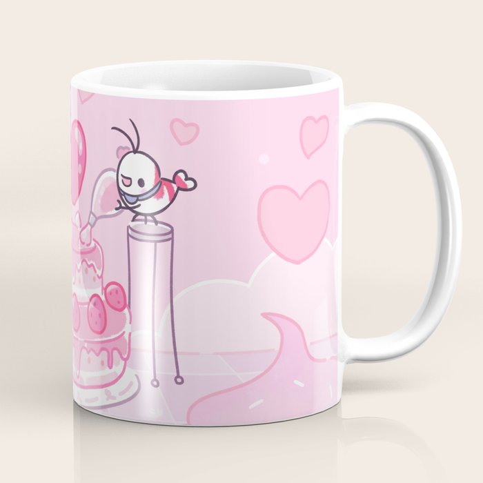 Shy Shrimp - Birthday Cake Coffee Mug Gallery Image 1