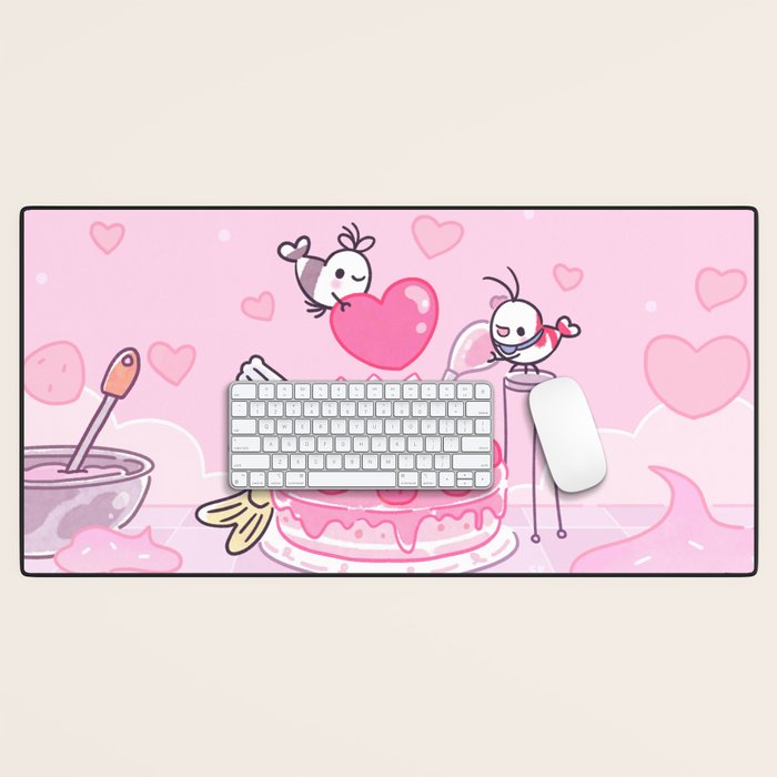Shy Shrimp - Birthday Cake Desk Mat Gallery Image 1