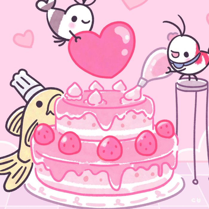 Shy Shrimp - Birthday Cake Coffee Mug Gallery Image 2