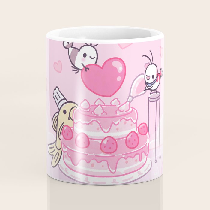 Shy Shrimp - Birthday Cake Coffee Mug Gallery Image 4