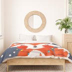 Cute christmas fox in the snow Duvet Cover Gallery Image 3