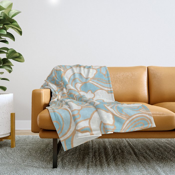 Ebb tide Throw Blanket Gallery Image 1