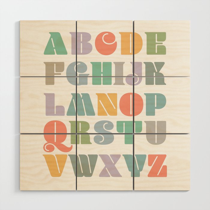 ABCs - Alphabet Wood Wall Art Gallery Image 1