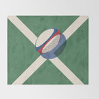 BALLS - Rugby - II b Throw Blanket Gallery Image 2