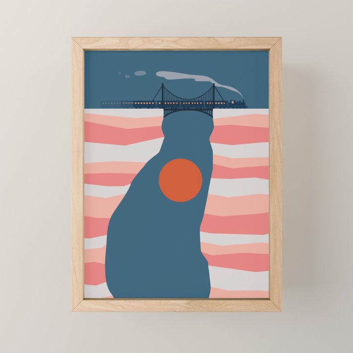 Cat Landscape 14 Mini Art Print Gallery Image 1