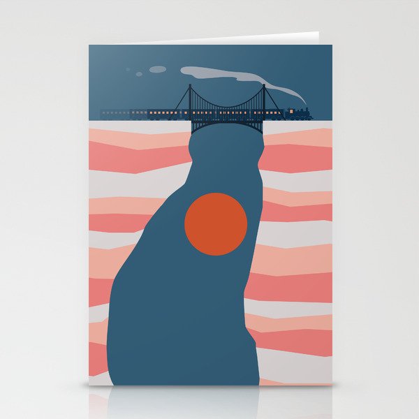 Cat Landscape 14 Stationery Card Gallery Image 2