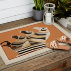 Horses in Stripes II Outdoor Rug Gallery Image 2