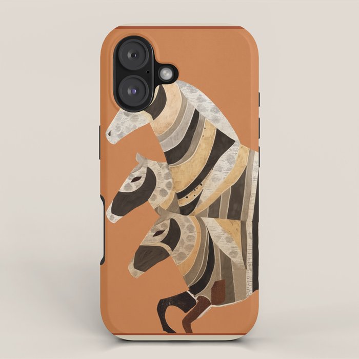 Horses in Stripes II iPhone Case Gallery Image 1