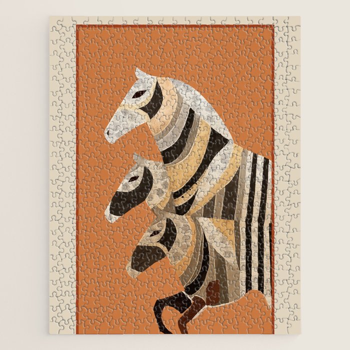 Horses in Stripes II Jigsaw Puzzle Gallery Image 1
