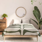 Night Bloom - Green Comforter Gallery Image 3