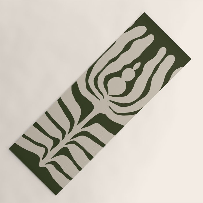 Night Bloom - Green Yoga Mat Gallery Image 1