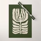 Night Bloom - Green Wrapping Paper Gallery Image 1