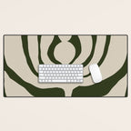 Night Bloom - Green Desk Mat Gallery Image 1