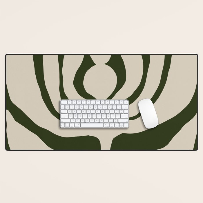 Night Bloom - Green Desk Mat Gallery Image 1