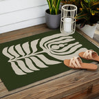 Night Bloom - Green Outdoor Rug Gallery Image 2