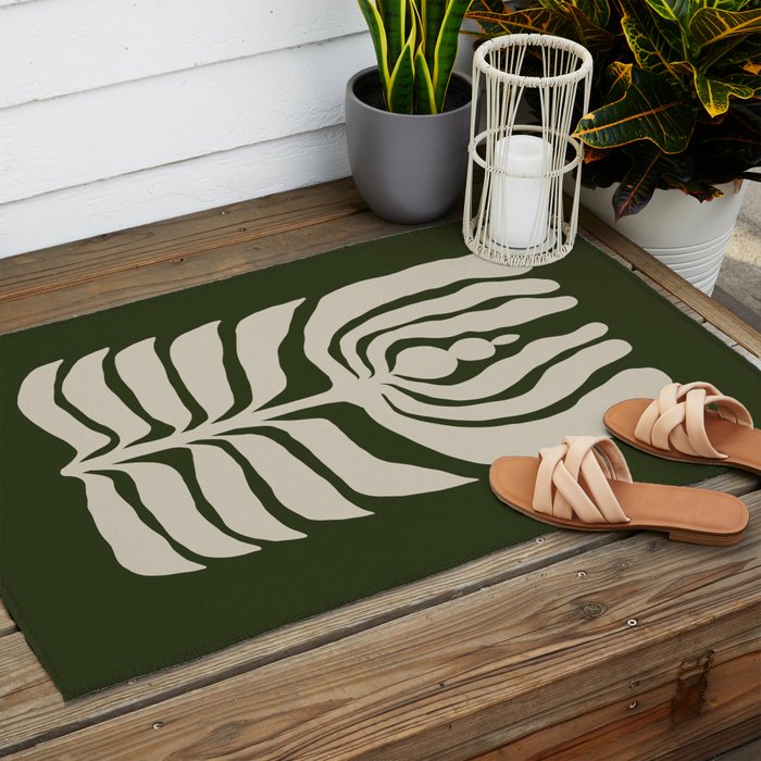 Night Bloom - Green Outdoor Rug Gallery Image 2