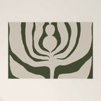 Night Bloom - Green Welcome Mat Gallery Image 1
