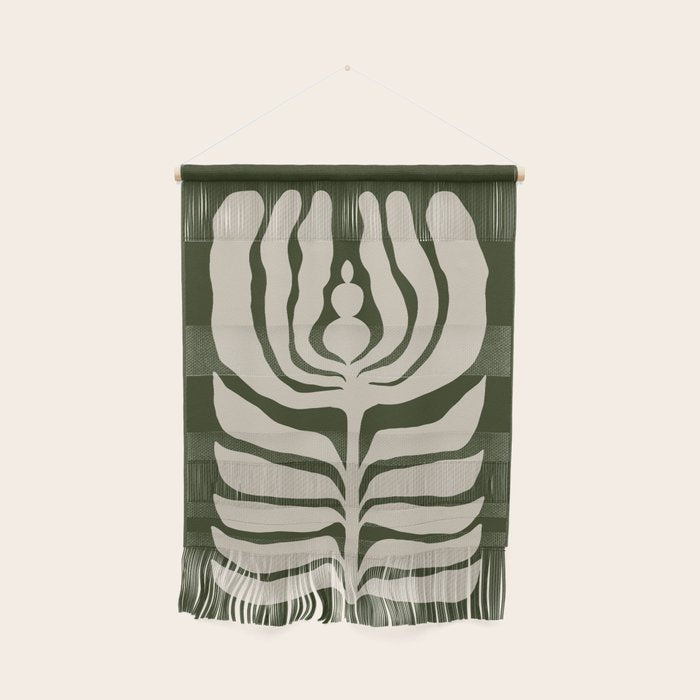 Night Bloom - Green Wall Hanging Gallery Image 1